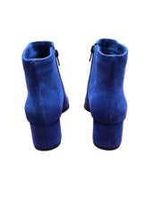 Botine Piele Naturala Savina Royal Blu Suede - Dolly Shoes