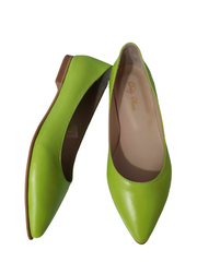 Balerini Piele Naturala Dolly249 Verde Lime