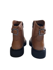 Ghete Piele Naturala Irina Coniac - Dolly Shoes