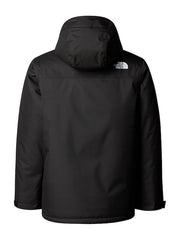 The North Face Geacă Impermeabilă și Antivânt pentru Copii cu Glugă Neagră
