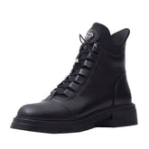 Ghete Piele Naturala 087 500 Black Dogati