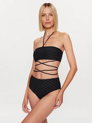 Bikini Baie MONOGRAM HIGH WAIST BOTTOMS - Karl Lagerfeld