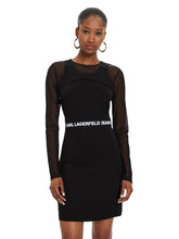 Rochie Fitted Mesh Mini Dress - Karl Lagerfeld