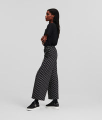 Pantaloni JACQUARD LOGO CULOTTES Karl Lagerfeld