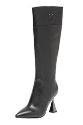 Cizme Piele Naturala Mid Calf Black - Karl Lagerfeld