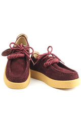 Pantofi Piele Naturala Feeling T003 Wine Red