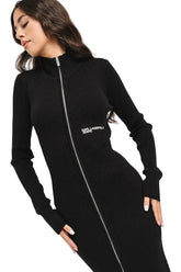 Cardigan/Dress Knitted Zip Black - Karl Lagerfeld