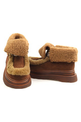 Ghete Piele Naturala Feeling M821 Coffee