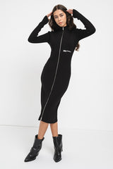Cardigan/Dress Knitted Zip Black - Karl Lagerfeld