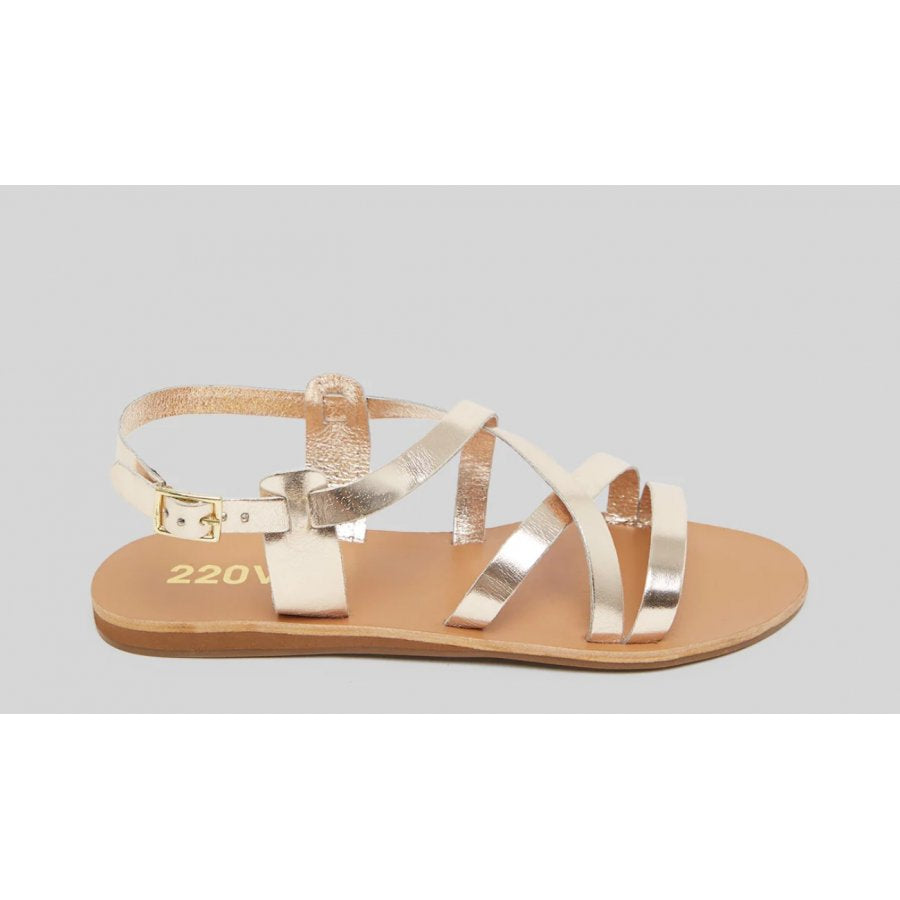 Sandale Piele Naturala 220V Gold