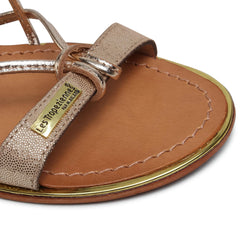 Sandale Piele Naturala Irise GoldShinny LES TROPEZIENNES