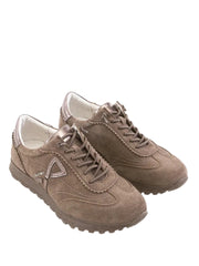 Pantofi Sport Piele Naturala Abra F002-654 KHAKI SUEDE