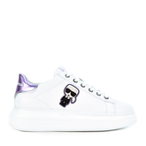 Sneakers Piele KAPRI Ikonic Lo Lace Women Liliac Karl Lagerfeld
