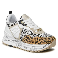 LIU JO MAXI WONDER 01 -SNEAKER PONY HAIR LEOPARD