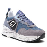 LIU JO MAXI WONDER 01 - SNEAKER COW SUEDE/DENIM