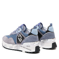 LIU JO MAXI WONDER 01 - SNEAKER COW SUEDE/DENIM