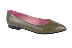 Balerini Piele Naturala 249 V2 Kaki