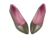 Balerini Piele Naturala 249 V2 Kaki