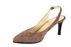 Pantofi Piele Naturala D145 Velur Coffi