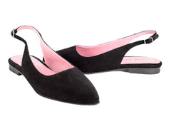 Balerini Piele Naturala PS64 Blk Velur