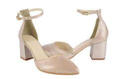 Pantofi Piele Naturala Kaia Bej Sidef
