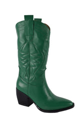 Botine Piele Naturala Madeline Green