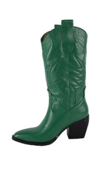 Botine Piele Naturala Madeline Green