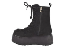 Ghete Piele Naturala Elly.B Cam Negru