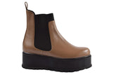 Ghete Piele Naturala Eros Cappucino - Dolly Shoes