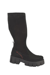 Cizme Piele Naturala Lucy Black Velur