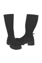 Cizme Piele Naturala Lucy Black Velur