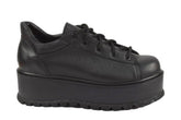 Pantofi Piele Naturala Florence Negru Botalat TE20