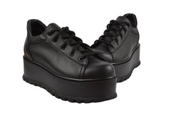 Pantofi Piele Naturala Florence Negru Botalat TE20