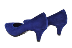 Pantofi Piele Naturala Rebecca Electric Blu