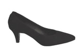 Pantofi Piele Naturala Rebecca Negru Velur