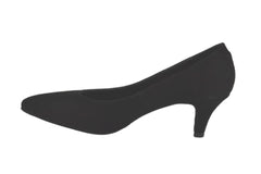 Pantofi Piele Naturala Rebecca Negru Velur