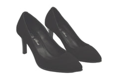 Pantofi Piele Naturala 145 Blk Velur