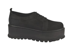 Pantofi Piele Naturala Molly Negru Velur TE20