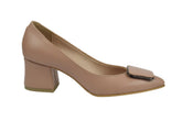 Pantofi Piele Naturala Nicole Cappuccino