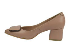 Pantofi Piele Naturala Nicole Cappuccino
