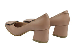 Pantofi Piele Naturala Nicole Cappuccino