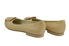 Balerini Piele Naturala Gloria Bej