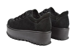 Pantofi Piele Naturala Florence Negru Velur TE20
