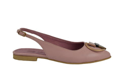 Balerini Piele Naturala PS64 Roz Acc