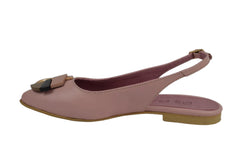 Balerini Piele Naturala PS64 Roz Acc