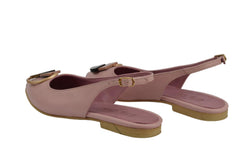 Balerini Piele Naturala PS64 Roz Acc