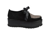Pantofi Piele Naturala Valery Blk Gliter