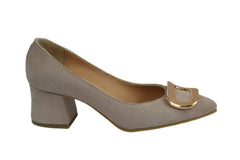 Pantofi Piele Naturala Nicole Crem