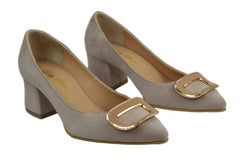 Pantofi Piele Naturala Nicole Crem