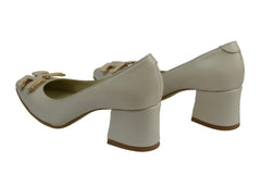 Pantofi Piele Naturala Nicole White
